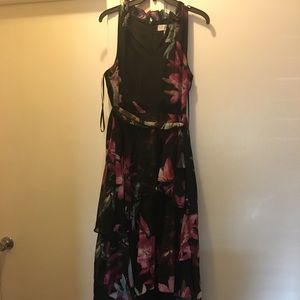 Long Black Dresses with flowers